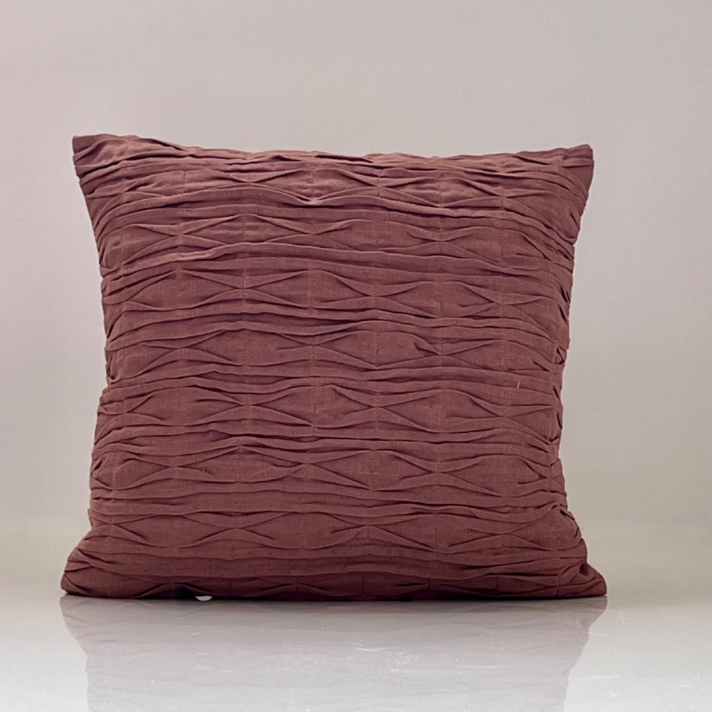 Southern Living Pintuck Rust pillow cover